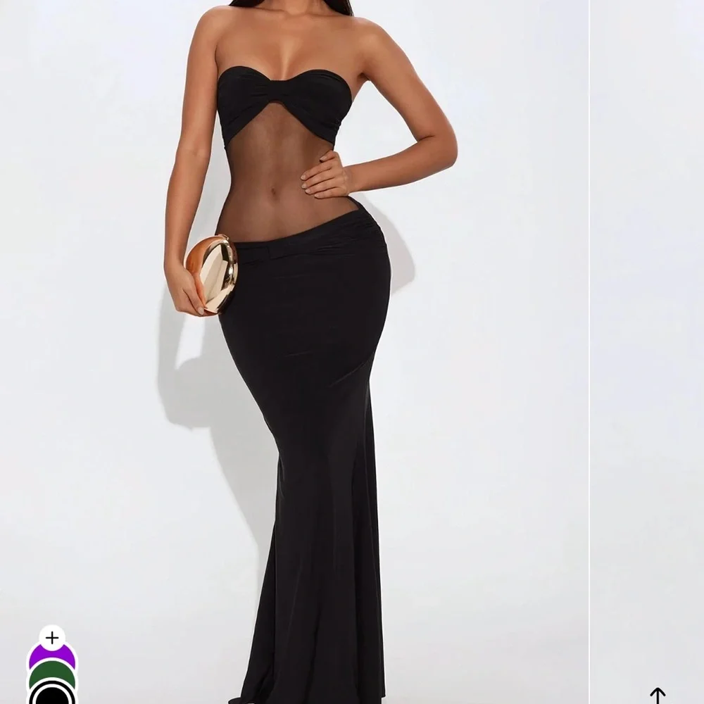 Fashion Nova Black Maxi Dress